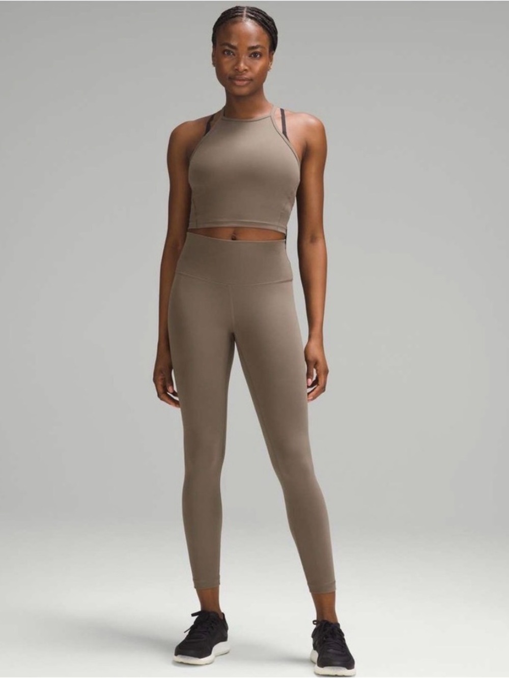 lululemon Wunder Under HR Leggings in Nomad & free tote - Picture 5 of 8